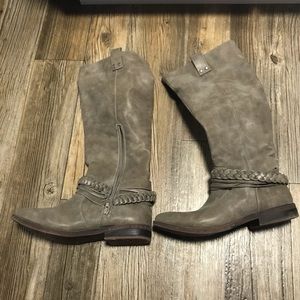 Rampage brand stone/taupe color boots size 9.5